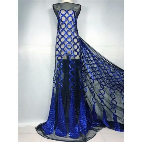 Free shipping (5yards/pc) graceful African net lace fabric Green gold French lace fabric with sequins for party dress Green gold