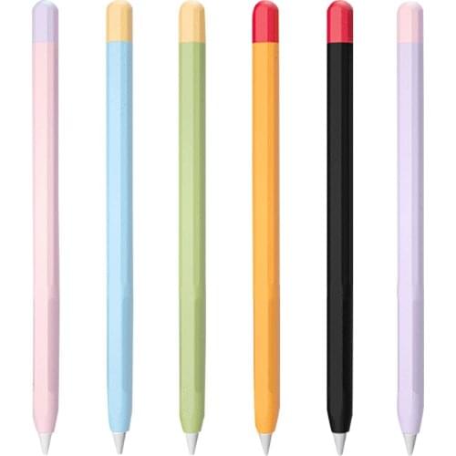 For Apple Pencil 2 1st 2nd Case Pencil case Tablet Touch Stylus Pen Protective Cover Pouch Portable Soft Silicone Case