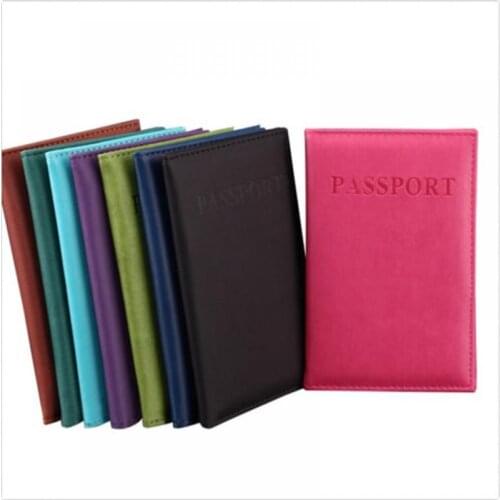 Travel Passport Cover Utility Simple Passport ID Card Cover Holder чехол на паспорт Leather Passport Wallet обложка на паспорт
