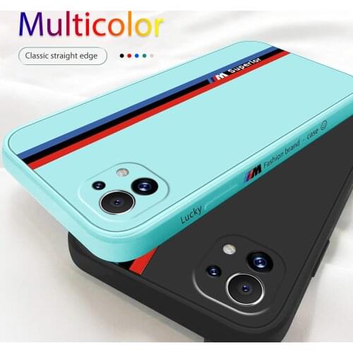 For Xiaomi Mi 11 Lite 4G Or 5G Case Soft Liquid Silicone Fashion Phone Protective Back Cover Shell For Xaomi Xiomi Mi11 11Lite