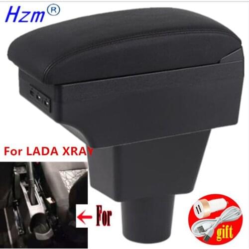 For LADA XRAY Armrests box For LADA XRAY central storage box Retrofit parts Car Armrest Accessories Easy to install