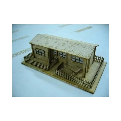 Eur Classic dwellings homes model the fence hut Wooden model kits