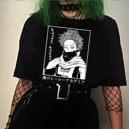Anime Hitoshi Shinso T-shirt My Hero Academia UNISEX Short Sleeve Streetswear T-shirt