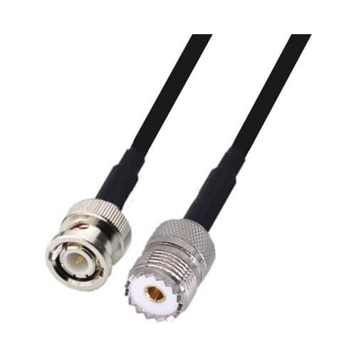 RG58 Cable UHF PL259 Female to BNC Male Connector WiFi Antenna Extension Pigtail jumper cable