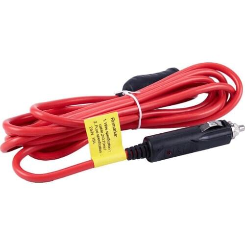 12V/24V 12Ft Car Cigarette Lighter Socket Charging Extension Cord Cable ,Fused