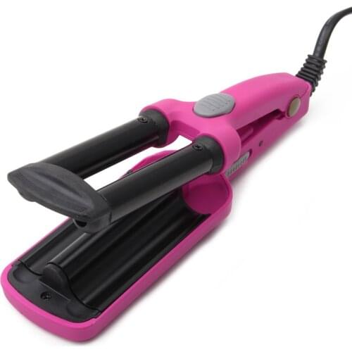 Mini Ceramic Hair Crimper Curler Curling Iron Tong Waving Wand Roller Salon