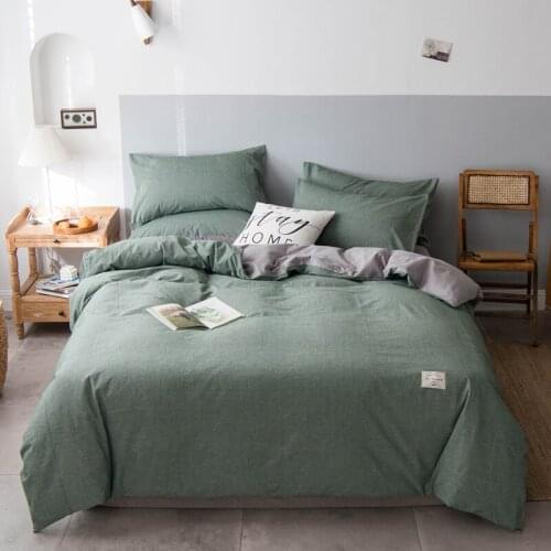 Comfortable Green AB Size Bedding Set Living Room Bed Cover Set Duvet Cover Child Bed Sheets Pillowcases Cushion Cover For Home