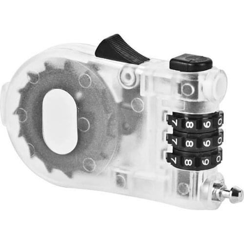 Top Sell Blue Retractable 3-Digit Combination Cable travel Bike Luggage Code padlock Lock U1J7