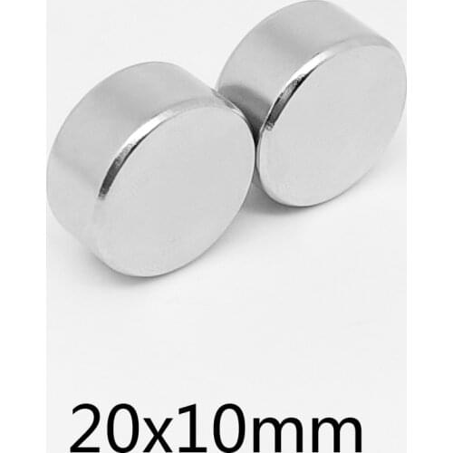 2/5/10/15/20pcs 20x10 Powerful Search Magnet 20mmx10mm Strong Round Magnets20x10mm Permanent Neodymium Magnet 20*10 mm N35
