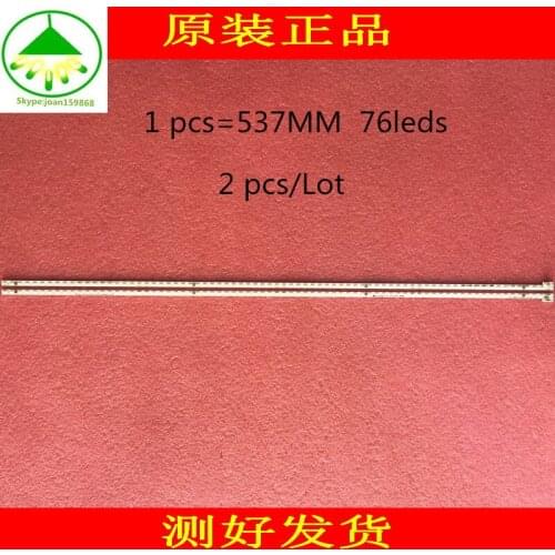 2 pcs/Lot 100% new LCD TV backlight strip W49F Y49 Article lamp JL.E490K4414-004CL-R7N-M-HF 1 pcs=537MM 76leds