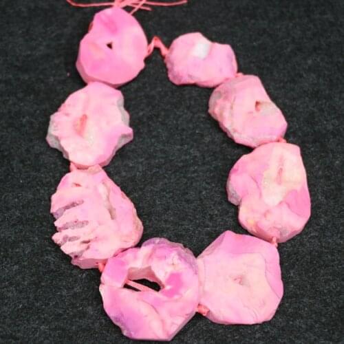 New Druzy Drusy Stone Beads! 15.5inches Pink Druzy Necklace Beads Necklace Pendant Valentines Day Gifts Crystal Beads Jewelry