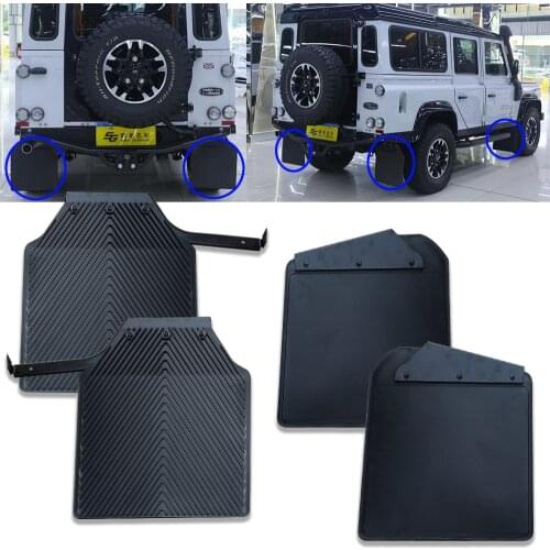 Front Rear Mud Flaps For land rover defend 110 Mudflaps Splash Guards Mudguards Dirty Traps Fender Flares