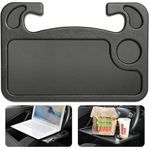 Portable Car Laptop Desk Stand Mount Table Steering Wheel Work Eat Drink Food Tray Board Dining Holder Car Interior Accessories