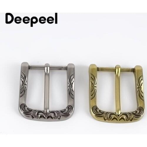 2pcs Deepeel 40mm Retro Belt Buckle Metal Pin Buckles Head DIY Leathercrafts Belts Clasp Decoration Hardware Accessories YK413