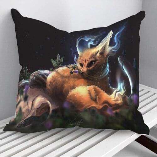 Animal Fox Throw Pillows Cushion Cover On Sofa Home Decor 45*45cm 40*40cm Gift Pillowcase Cojines Dropshipping