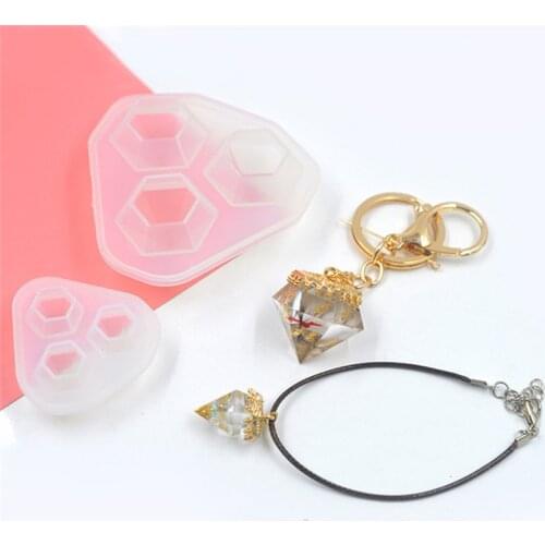 Silicone Molds For Resin Diamond Shaped Jewelry DIY Cake Decoration Dessert Handmade Jewelry Tools