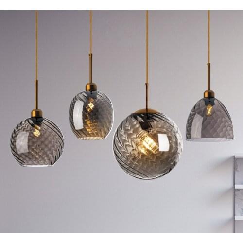 Modern LED Pendant Lights Hotel Living Room Restaurant Lighting Bedroom Light Fixtures Home Decoration Hanging Lamp Glass Lights
