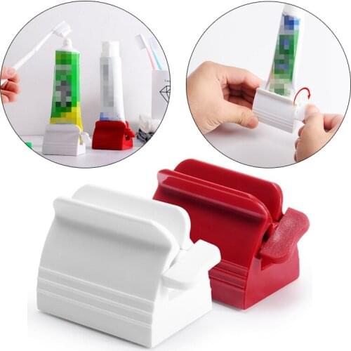 Rolling Toothpaste Device Tube Dispenser Holder Multifunctional Plastic Facial Cleanser Squeezer Press for Bathroom Accessories