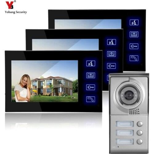 Yobang Security 7"Hot Sale Apartment Building Video Door Phone Building Conversational System Villa Entry Video Intercom System