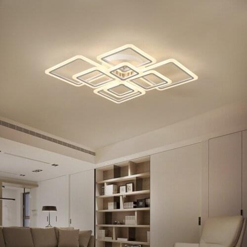 Acrylic LED Ceiling lights Overhead Frame Large Deluxe Ceiling lamp Living Room Dining Room Bedroom Study Lighting fixture