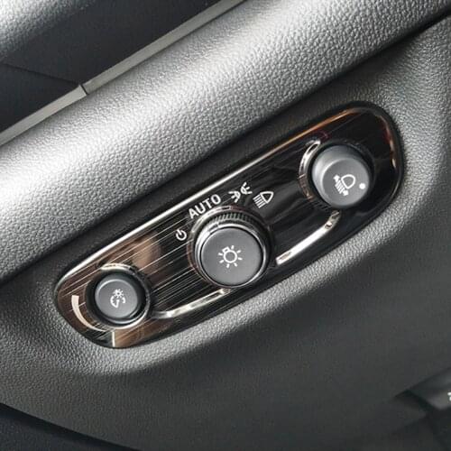 Accessories for Buick Regal Opel Insignia Interior Headlight adjustment frame stainless steel trim