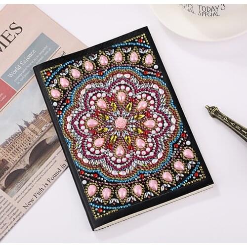 DIY Diamond Painting Mandala Notebooks Special Shaped Diary Book Embroidery Sale A5 56 Pages Mosaic Student Gift