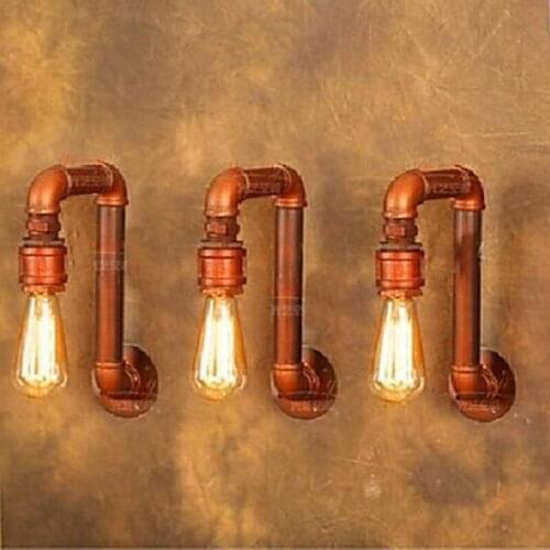 American vintage industrial lighting Loft Style luminaire Lamp Edison Retro Water Pipe Wall Sconce indoor lighting home