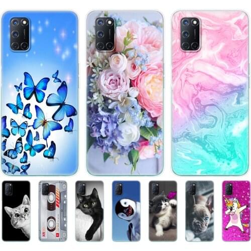 For OPPO A52 Case A92 A72 Case 6.5" Silicon Soft TPU Back Phone Cover For OPPO A 52 72 92 Case OPPOA92 OPPOA72 OPPOA52 Case Bag