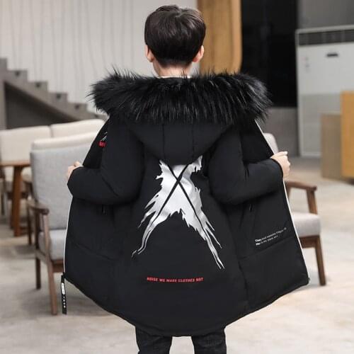 Children Baby Boys Jacket 2019 Autumn Winter Jackets For Boys Coat Kids Warm Hooded Outerwear Coat For Boys Clothes 4-14 Year