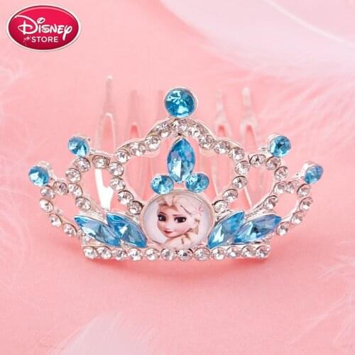 Disney Princess Crown Sofia Anna Elsa Crown Heart Jewel Disney Toys Kids Makeup Pretend Play Makeup Toys