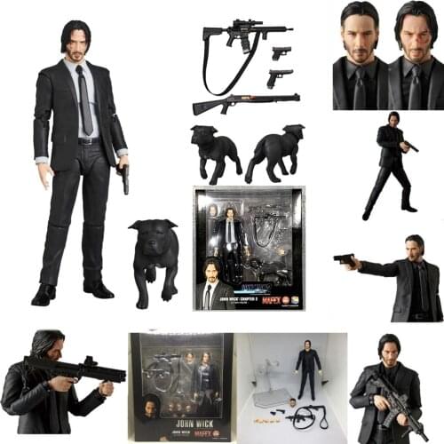 JOHN WICK Action Figure Mafex 070 085 Model Toy Gift for Kids
