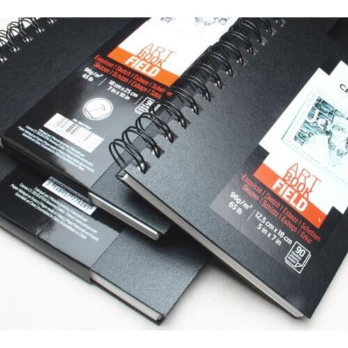 Frence Canson Sketchbook 96g hard leather painting paper wood pulp acid-free sketch hand-painted book sketchbook for drawing