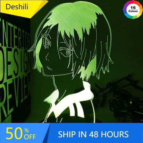 Haikyu!! 3D Led Night Light Anime Kozume Kenma Lamp for Bedroom Decor Nightlight Kids Children Birthday Gift Haikyuu Kenma Light