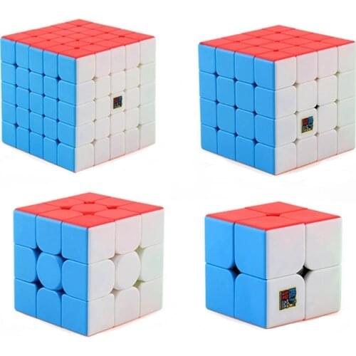 MoYu Cubes Meilong 2345 Gift Box 4in1 MoYu Profissional Magic Cube 2x2 3x3 4x4 5x5 Speed Cube Puzzle Cubo Magico Educational Toy