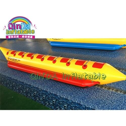 Summer Beach Water Play Toys 8 Person PVC Inflatable Beach Waterskiing Banana Boat Towable Tube For Sale