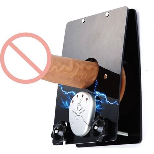 Electric Shock Male Scrotum Clamp Penis Rings Pulse Stimulation Cock Ring Testicle Ball Stretcher CBT Bondage Sex Toys for Men