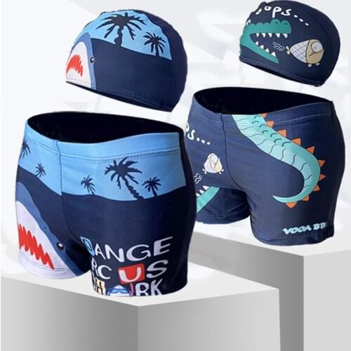 2021 Swimming Trunks For Boys Shark Trunks Swimsuit 2-9Y Childrens Swimwear Kids Trunk Shark Beachwear Boys Bathing Suit