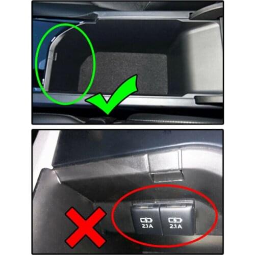 For Toyota Camry 2018 2019 Armrest Storage Box Center Console Glove Tray Holder High-grade ABS Plastic Storage Boxes