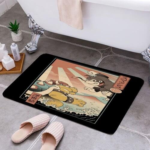 Kaiju Smash Cheaper Anti-slip Modern Area Rugs Living Room Balcony Bathroom Printed Carpet Doormat Hallway Bath Mat