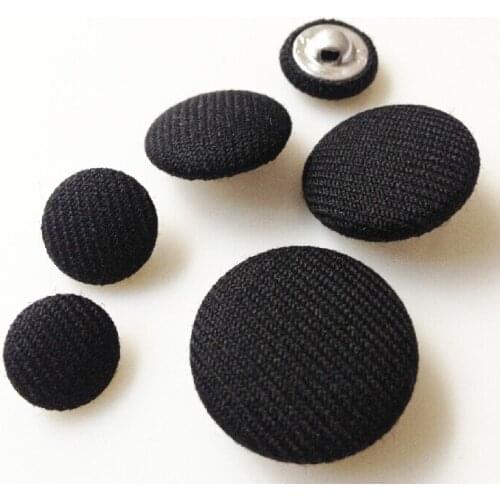 Free shipping 20pcs/lot black cloth buttons sweater handmade plate buttons outerwear cloth button overcoat buttons 11.5mm-32mm