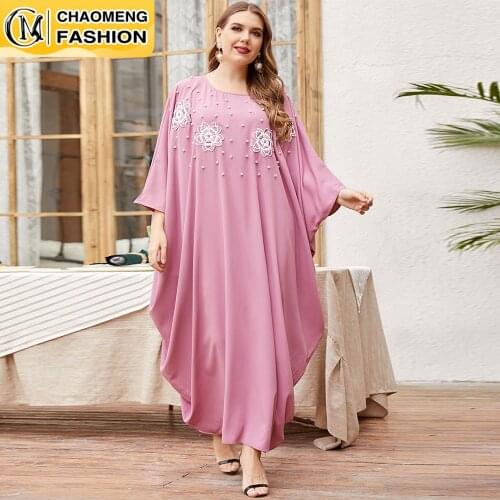 Ramadan Modest Robe Dubai Abaya Muslim Women Maxi Dress Elegant Bat Sleeve Turkish Kaftan Islamic Clothing Arabic Femme Vestidos