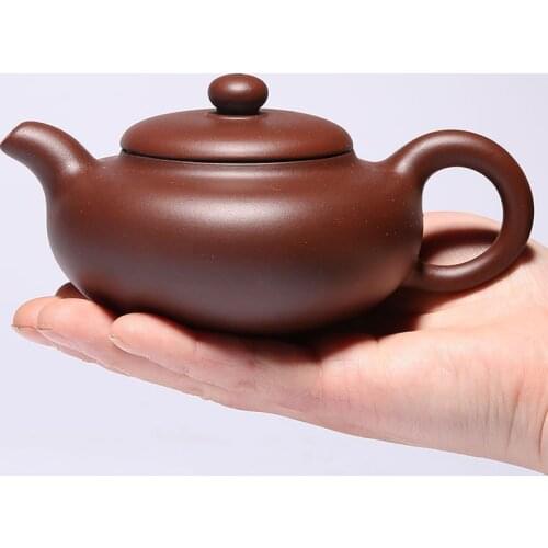 Recommended flat ancient wholesale gift custom glass tea bowl set yixing authentic undressed ore teapot