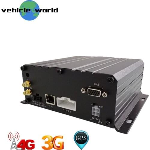Taxi Trailer Truck School Bus Vehicle Car 4CH AHD 1080P HDD SD Card Mobile DVR with GPS 3G 4G