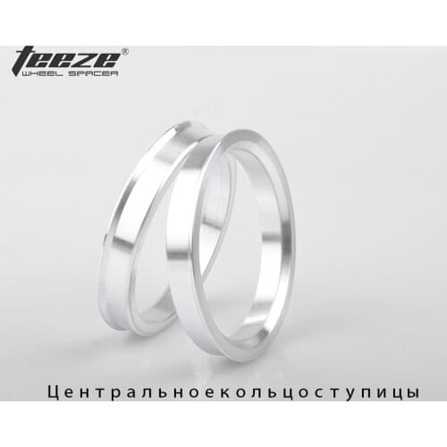 Teeze-(4pcs/set) Aluminum wheel center hub rings OD 74.1 to ID 64.1 auto car accessories spigot centric hub rings free shipping