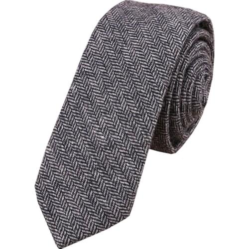 Vintage Herringbone Mens Neck Tie Tweed Wool Material Necktie Neckwear Scarf Neckcloth NT001
