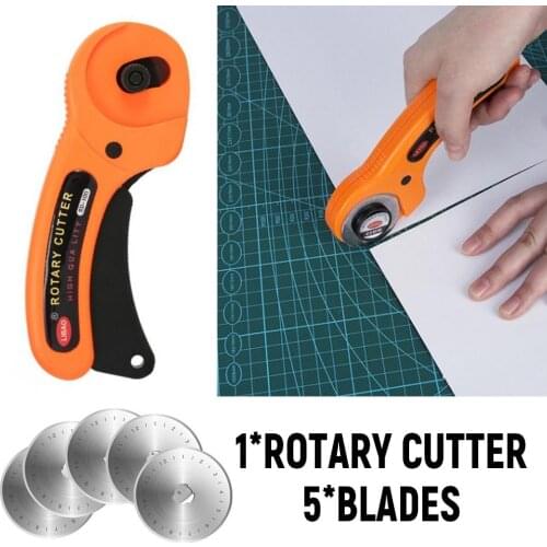 45mm LeatherCraft Rotary Cutter Leather Cutting Tool Fabric Cutter Circular Blade For DIY Patchwork Sewing Quilting Fit Olfa Cut