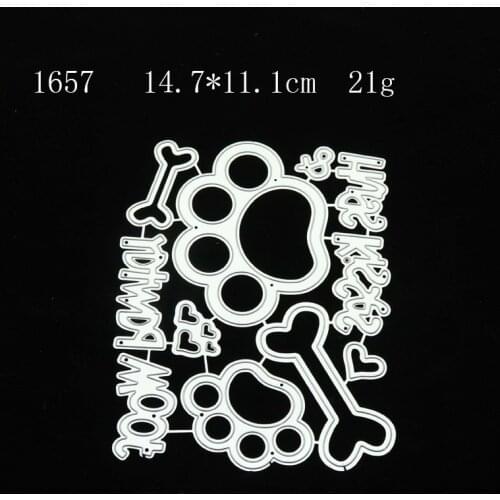 Die Cut Mold Of Glasses Frame Lace Halloween Pumpkin Puppy Footprints Bone Cutting DIY Paper Carving Stencil Crafts Postcards