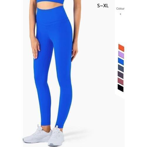 Women Sport Yoga Pants Skin-friendly Peach Hip Trousers High Waist Double Hip Sports Fitness for Femal Gym Clothing