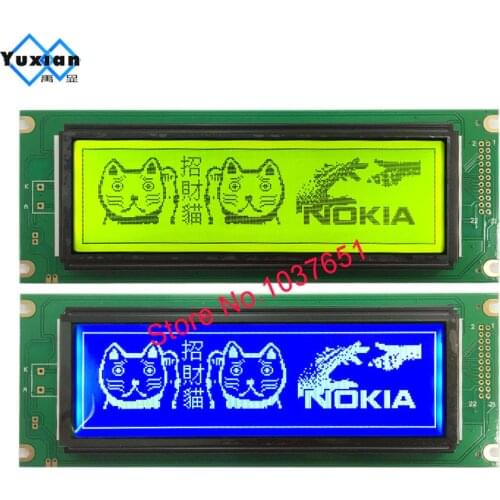 Lcd module 24064 240*64 lcd display graphic blue green UCI6963 or T6963 LCM24064-2 LM24064DFW