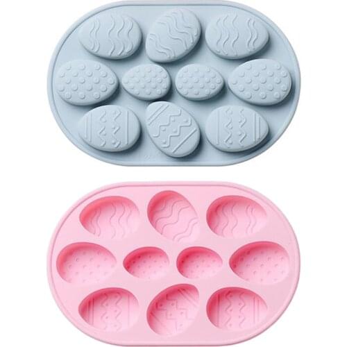10 Holes Silicone Mold Cupcake Chocolate Mould DIY Craft Mold for Kids